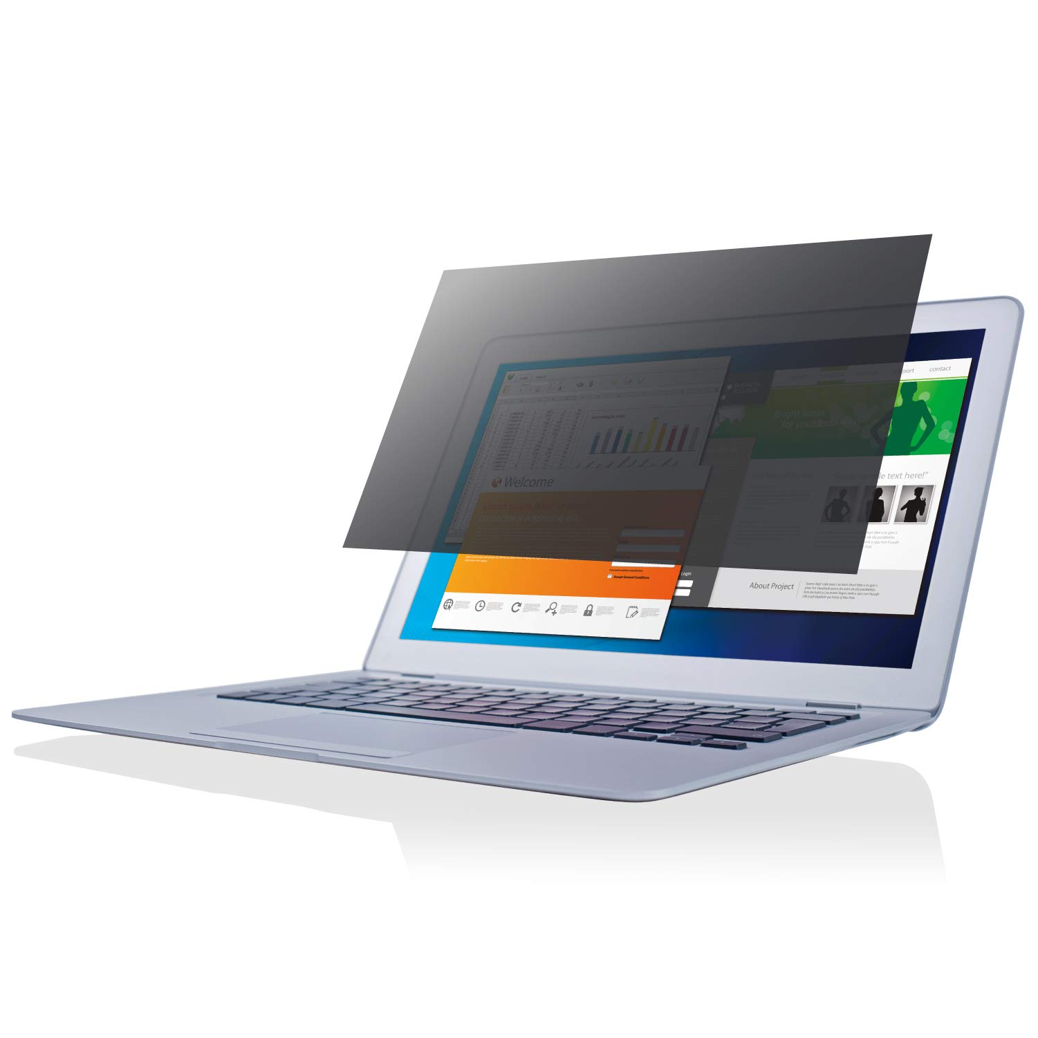 

ELECOM EF-PFF133W2 LCD Screen Protector, Privacy Filter, Anti-Peeping, Thin, 13.3-inch, 16:9 Display