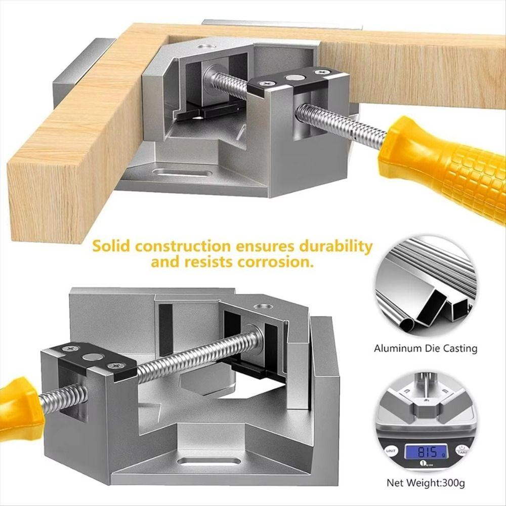Sturdy Design Right Angle Clamp Adjustable Swing Jaws 90 Degree Angle Clamp  Welding Drawers