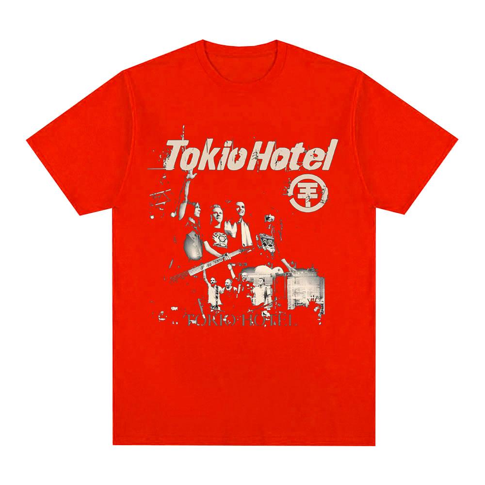 Rock Band Tokio Hotel Beyond The World 2023 Tour Concert Tshirt Unisexs Fashion Casual Short Sleeve T Shirt Hip Hop Punk Tshirts S