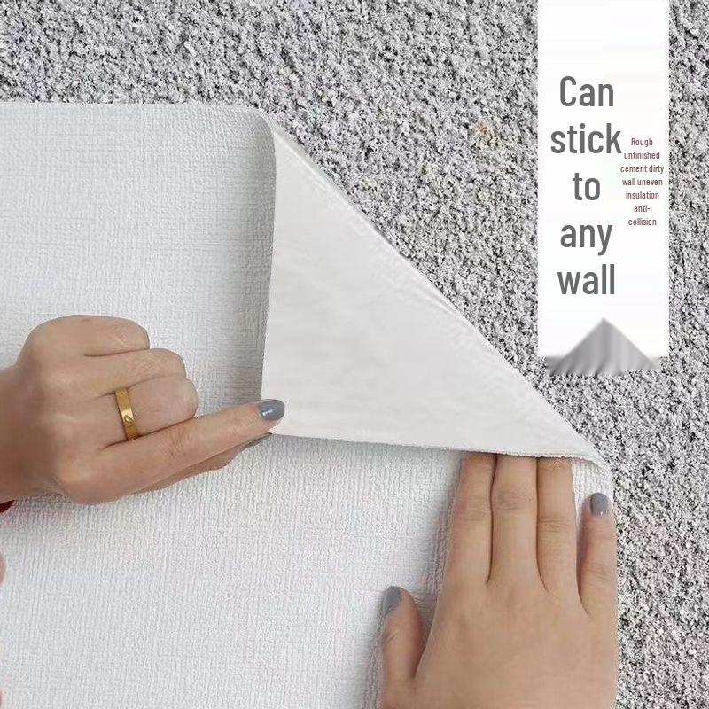3D Waterproof Self-Adhesive Coarse Peel Wallpaper for Bathrooms, Bedrooms, Kitchens - Mold & Oil-Proof, Moisture Resistant.