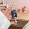 Resin Rhinestone Flower Watch Strap for Huawei GT6, Xiaomi 9PRO, and Apple iWatch SE/S11.