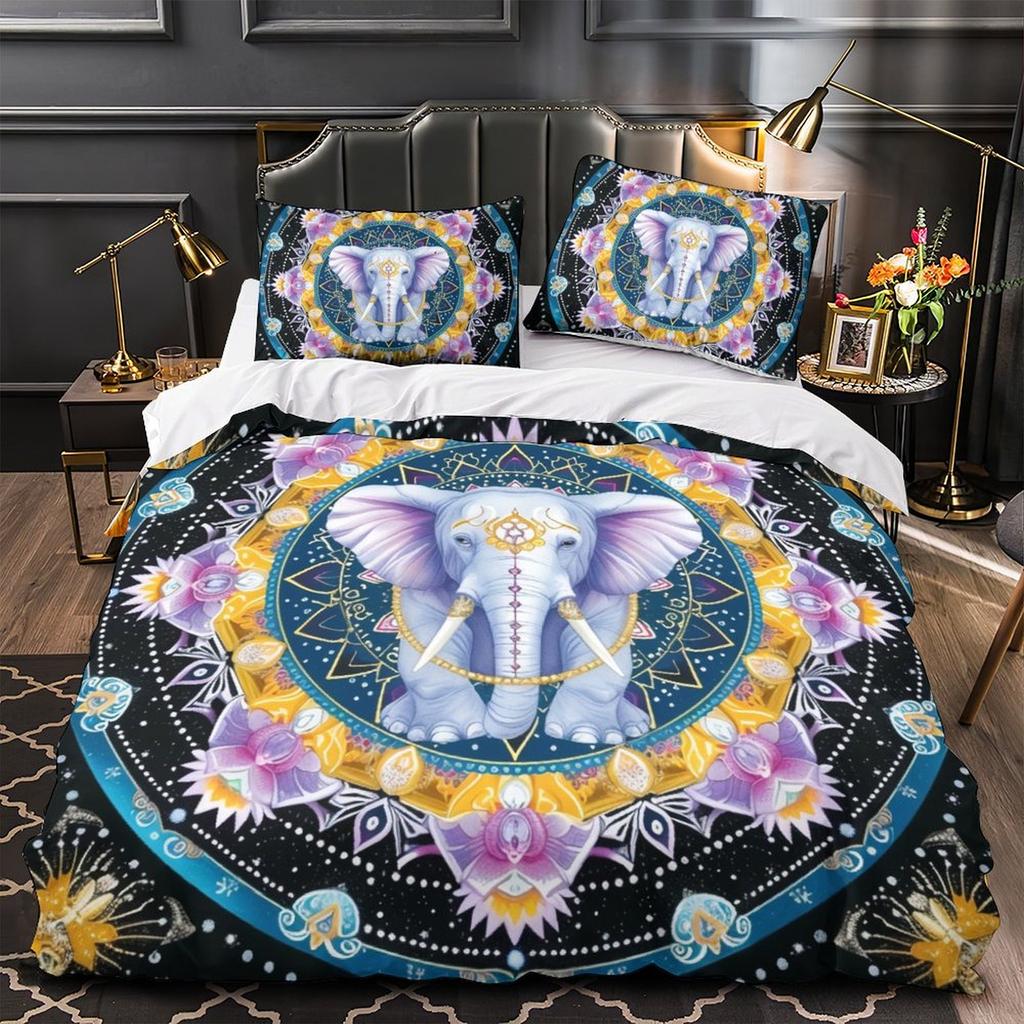 3D Lightweight and Soft Animal Bedding Set, Single Bed, Double Bed, Duvet Cover, Pillowcase, 2/3pcs, Men's Teens, Full Size Cover, Birthday Gift