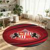 Sunderland Printed Round Crystal Velvet Rug Soft Non Slip Floor Carpet For Bedroom Holiday Gift