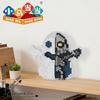 Niedliches Geister halb seziertes Skelett Bausteine Fidget Spielzeug DIY Bausteine Set Geburtstagsgeschenk Raumdekoration Bausteine Spielzeug