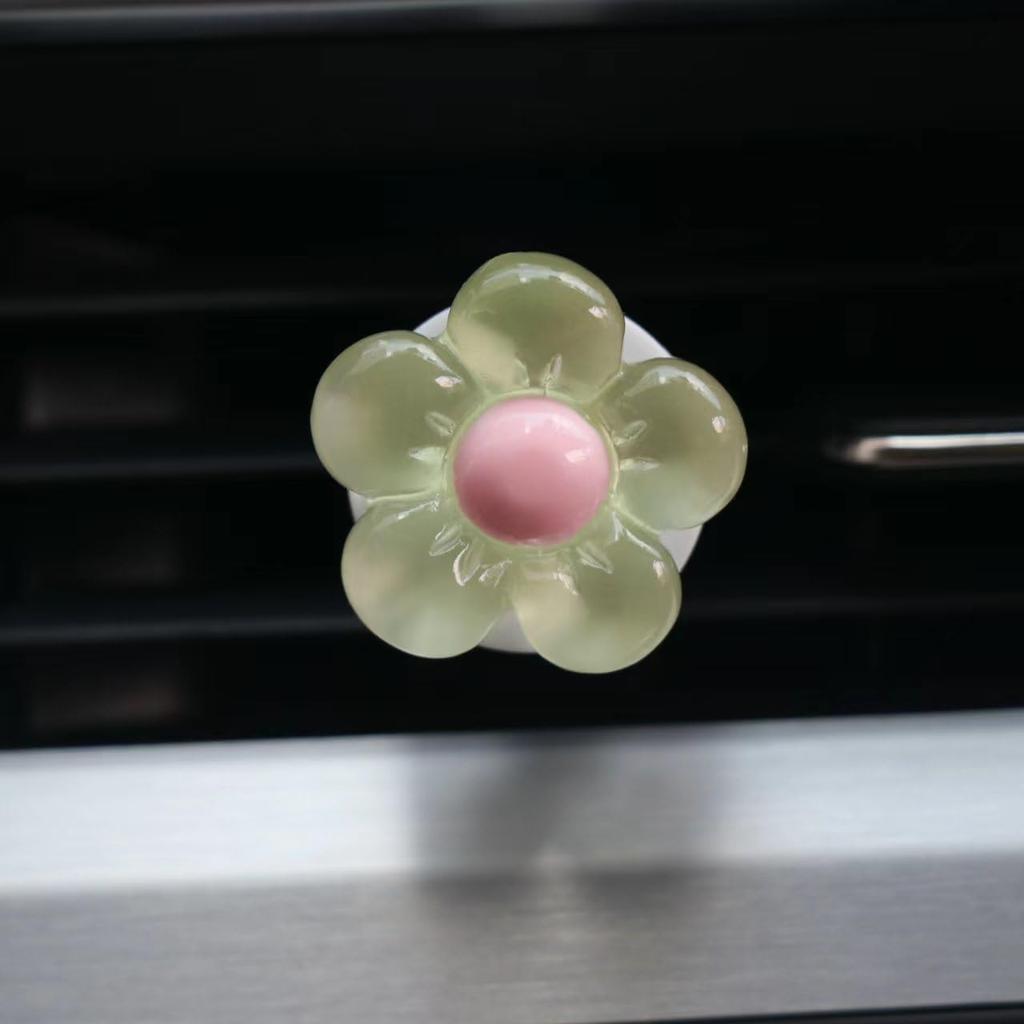 6 PCS Car Accessories for Women, Flower Air Vent Clips Air Conditioner Outlet Decoration Car Interior Decor Charm, Assorted Color