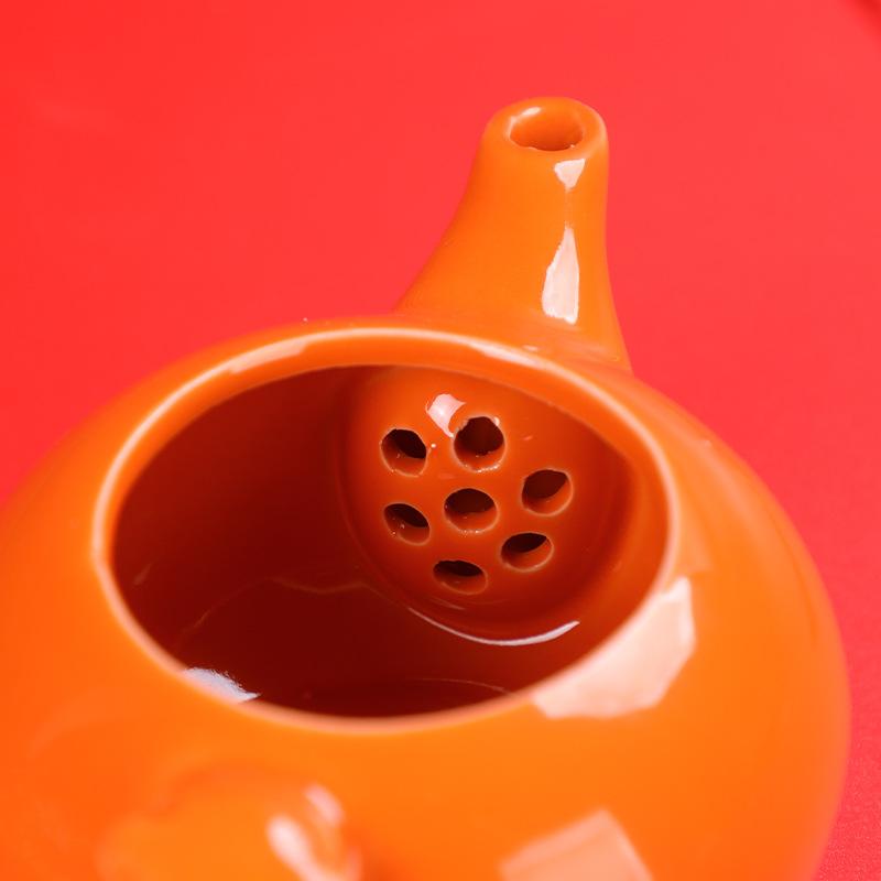 Persimmon, a pot of four cups of tea set gift box, persimmon Ruyi Kung Fu tea set, Guochao business event gifts