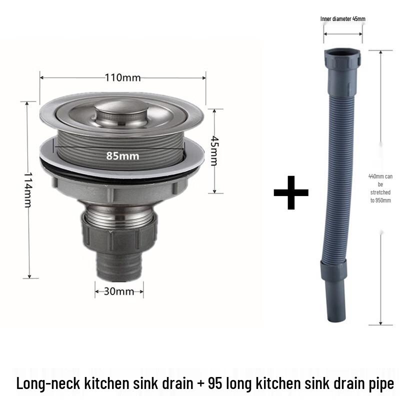 LANGZHIWEN Kitchen Sink Drainer Kit