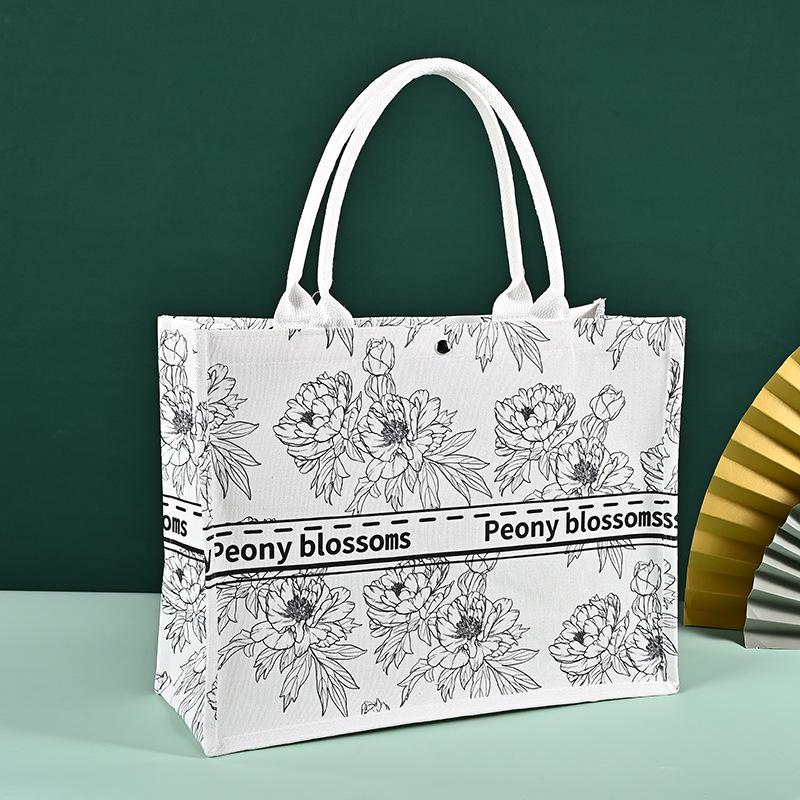 Custom Logo Canvas Handbag - Year of the Horse Annual Meeting Gift for Customers
