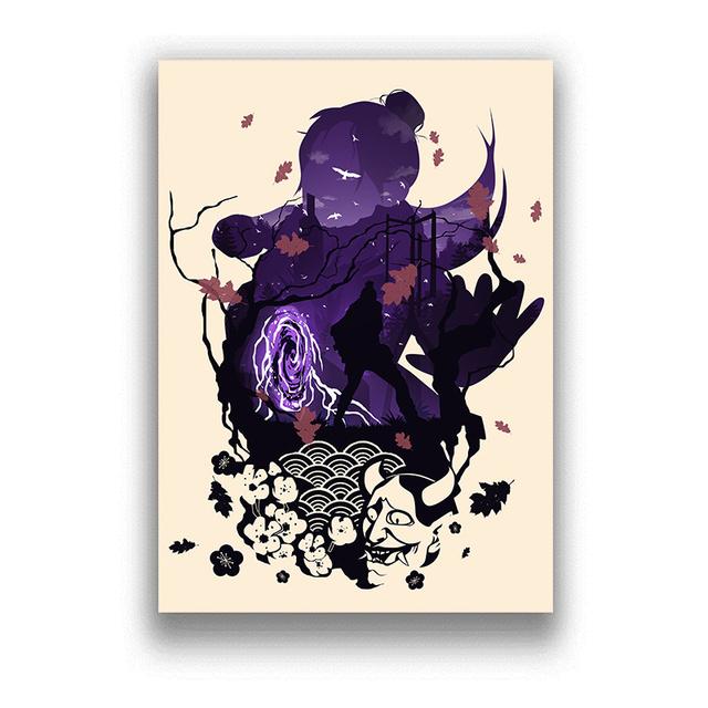 Japanese Anime Demon Slayer Posters And Prints Pictures On The Wall Vintage Poster Decorative Home Decor Tableau