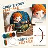 Needle Felting Kit for Beginners with Embroidery, Wool Painting Supplies for DIY Crafts and Home Decor