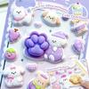 Cute Small Sticker for Kids & Adults, Reusing Tiny Sticker for Scrapbooking Puffier Sticker Sheets Decorative Sticker