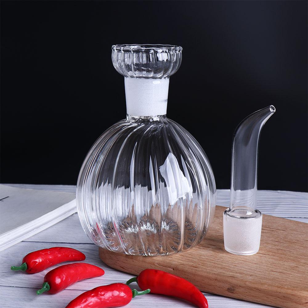500/900ml Oil Dispenser Glass Condiment Container Non-drip Vinegar Bottle  BBQ