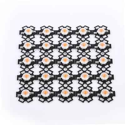 25Pcs/Pack 3W Full Spectrum 380nm-840nm Wavelength Led Plant Grow Light Chips (With 20mm PCB)