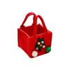 Stylish Felt Christmas Eve Gift Holder Bag with Handle For Apples Presentation HX6C