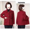 Mom's Plus Size Fleece-Lined Cotton Coat – Thick, Particle Fleece Jacket for Autumn/Winter, Stylish & Loose Fit for Middle-Aged Women