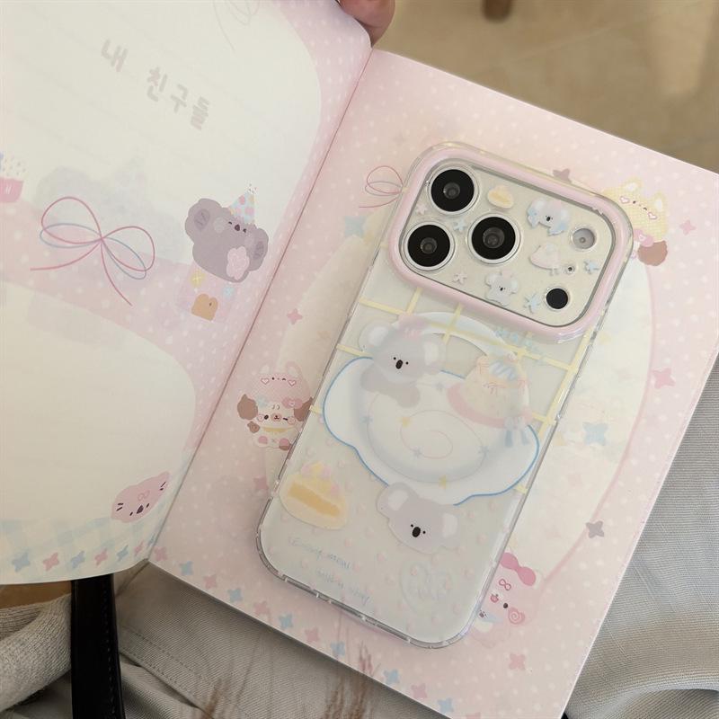 

Koala Polka Dot Magnetic Case for iPhone 17/16 Pro Max/15 Pro - New Model Apple 15 Pro