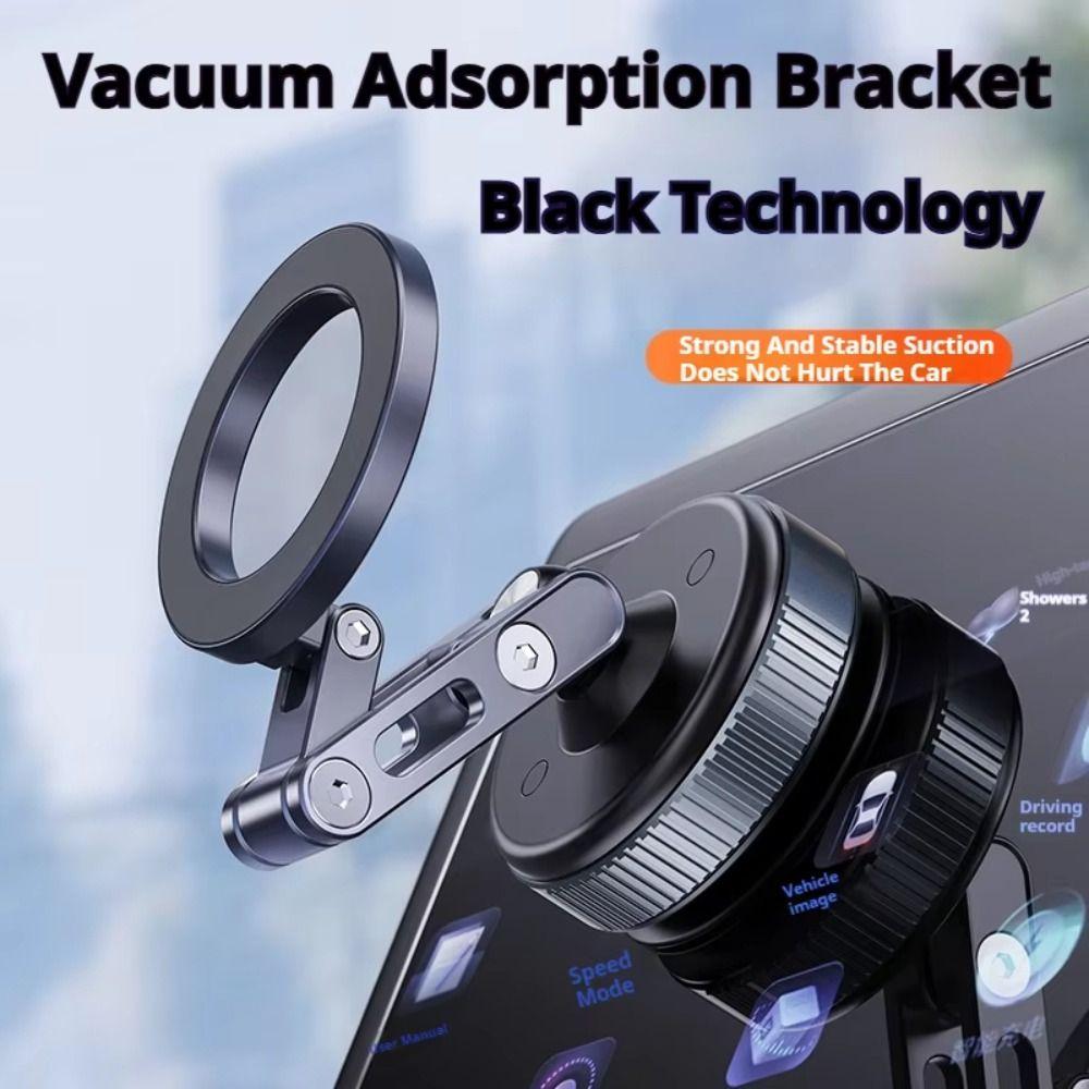 Foldable Car Magnetic Phone Holder Vacuum Adsorption Mobile Phone Stand  Car Navigation