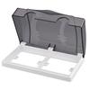 2 Gang Socket Waterproof Box 86 Type Wall Switches Cover Dustproof Box Plastic Electrical Outlet Cover Easy to Install