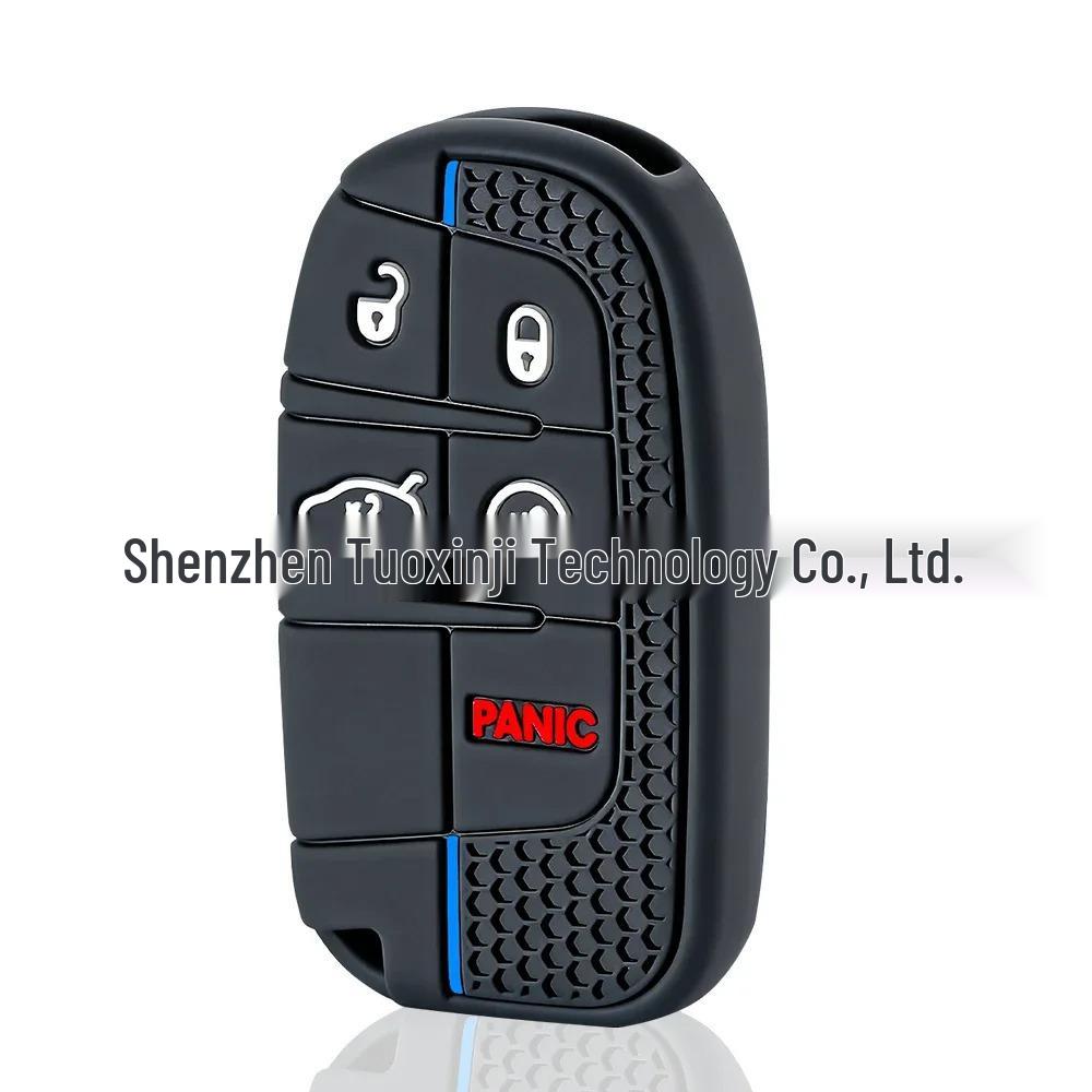

Silicone Key Cover for Jeep & Dodge (5-Button, Honeycomb Design)