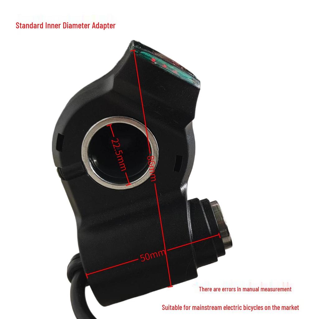 White Display Speed Control Throttle Grip Lock 12V-96V Universal Voltage for Electric Scooter