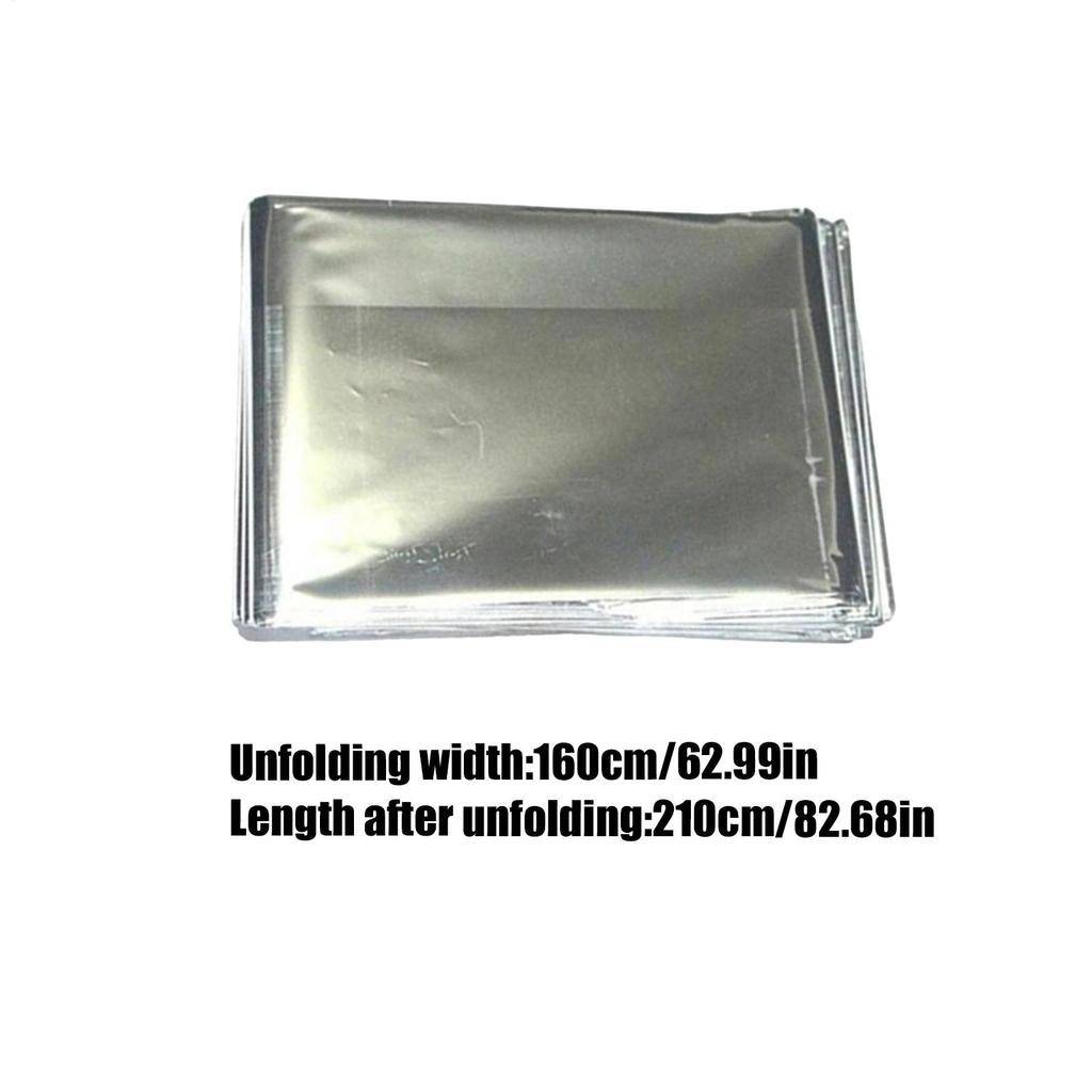 Emergency Blanket Thermal PET Aluminum Foil Space Blanket Designed For Body Warmer Outdoor First Aid Camping Hiking Travel