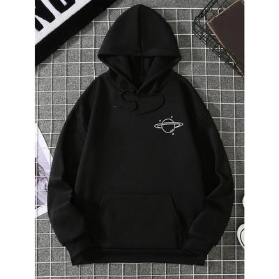 Planetary Orbit Personality Graphic Hoodies Men Fashion S-XXL Hoodie Casual High Quality Sweatshirts Autumn Casual Streetwear