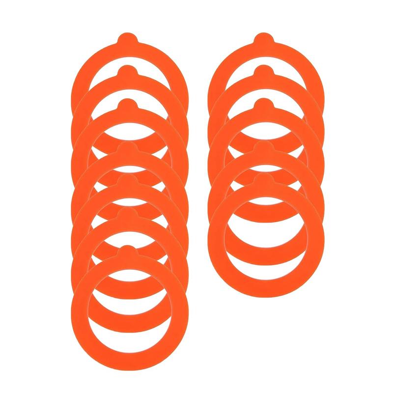 8/12 Stück Silikon-Einmachgläser-Dichtungen Lebensmittelaufbewahrungsgläser Ersatz Luftdicht Auslaufsicher Silikon-Dichtungsringe für Einmachgläser mit normalem Mund