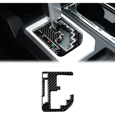 SUNJIKA Compatible with Center Console Carbon Fiber Gear Shifter Box Panel Sticker Car Truck Interior Accessories for Toyota Tundra 2014 2015 2016