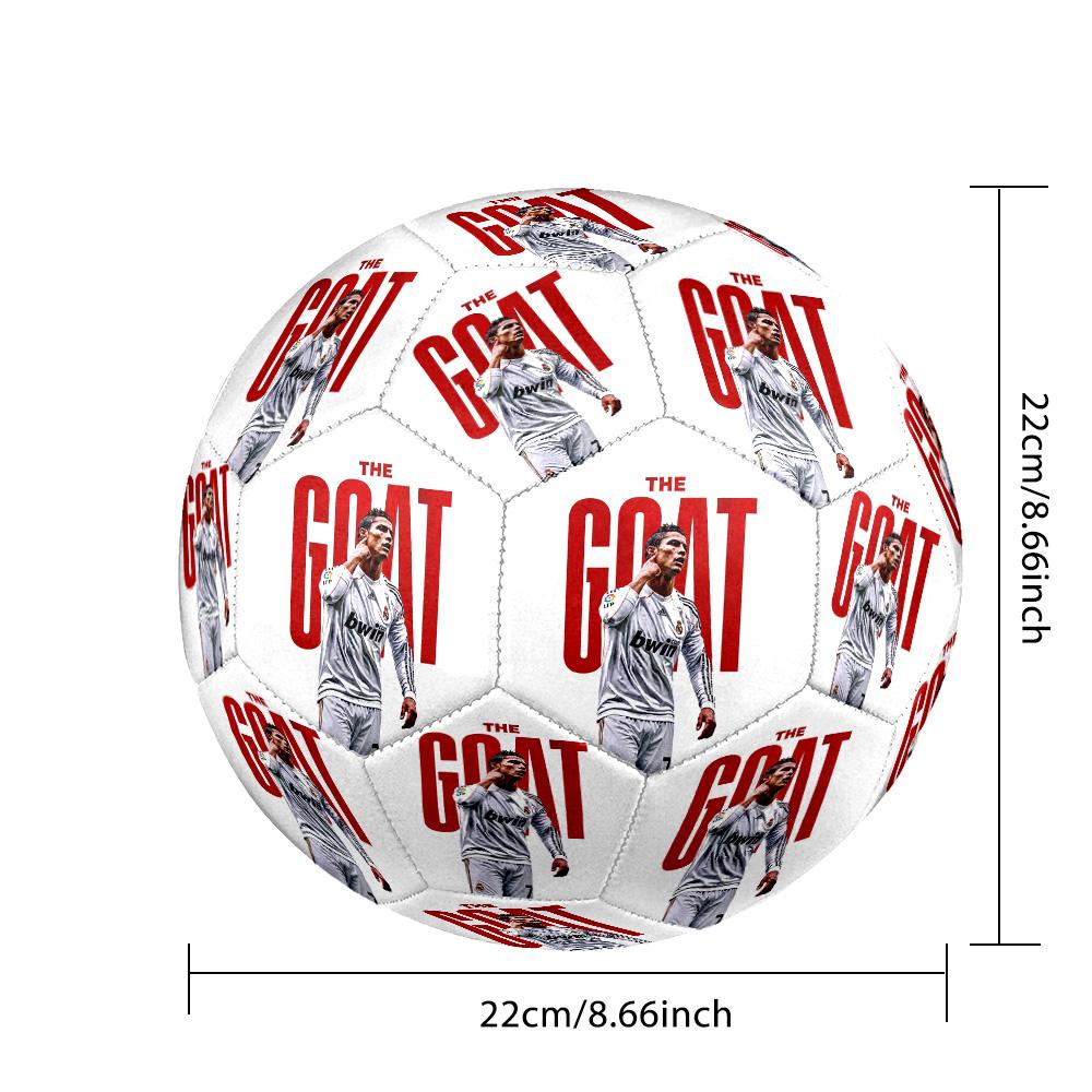 Ronaldo's World Cup Glory Size 5 Soccer Football Machine Sewn Indoor/Outdoor Training and Matches Sports Enthusiast Gifts