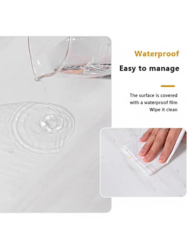 20/10Pcs Self-adhesive Marble Tiles Sticker Waterproof 30cmx60cm Tiles Floor Stickers PVC Tile Kitchen Bathroom Wall Sticker