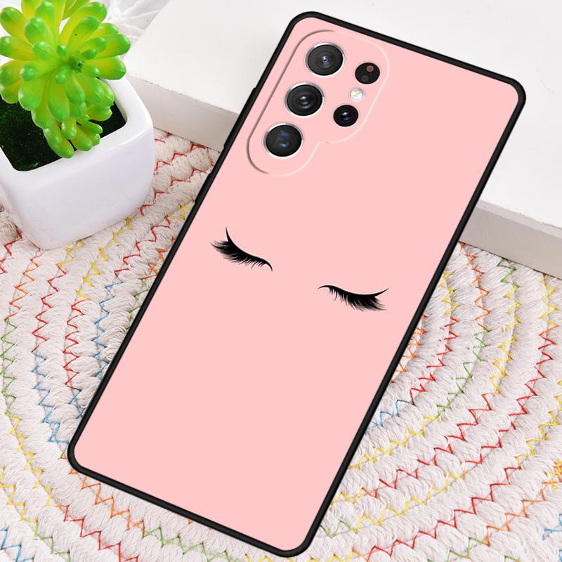 Eyes Eyelash Aesthetic Phone Case for Samsung Galaxy note 10 pro S26 Ultra S23 S24 FE S25 S21 S22 PLUS shockproof Cove