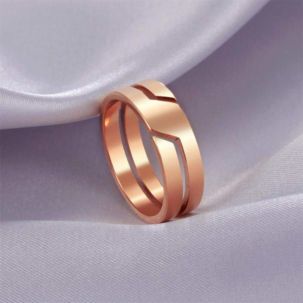 Cazador Minimlist Stainless Steel Rings for Men Women Couple Jewelry Finger Ring Engagement Anniversary Gift 2026 Aesthetic New