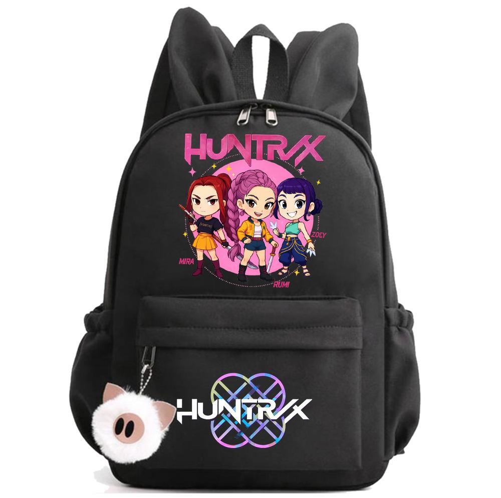 Anime K-Pop Printed Waterproof Backpack Student Teenager Bookbag for Boy Girl Bookbag Schoolbag Women Large Capacity Travel Bag Kid Gift Mochila