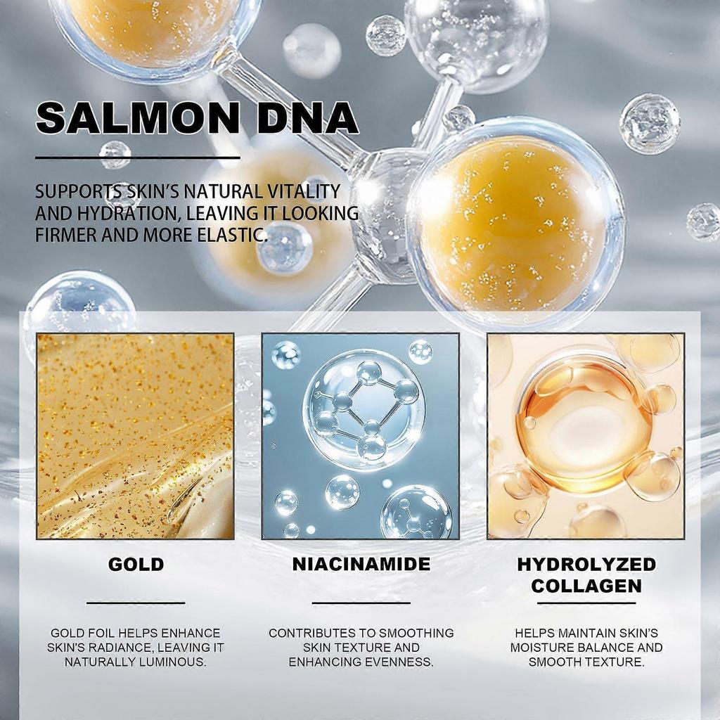 Salmon DNA Serum - Salmon DNA Microneedling Serums for Face and Body, Anti-Aging Hydration Booster, Skin Repair, Brightening & Firming Serum for Use W