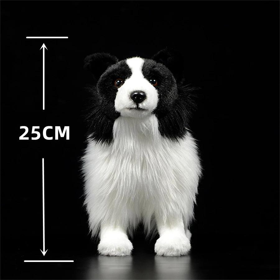 Border Collie Hohe Treue Anime Niedlicher Plüschtier Schäferhund Plüschtiere Lebensechte Tiere Simulation Stofftier Kawaii Spielzeug Geschenke