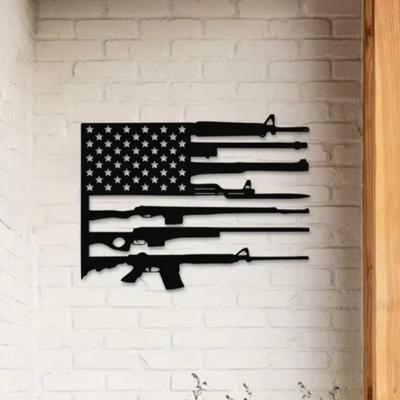 Amerikan Bayrağı Metal Duvar Sanatı Aşıklar İçin Kişiselleştirilmiş Vatansever Ev Dekoru Bağımsızlık Günü Vatansever Amerikan Bayrağı