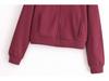 TAOP&ZA Women's Letter Print Velvet Sweatshirt Set - Early Spring Collection