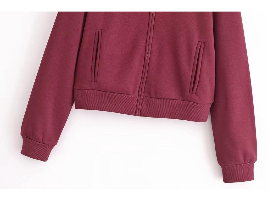 TAOP&ZA Women's Letter Print Velvet Sweatshirt Set - Early Spring Collection