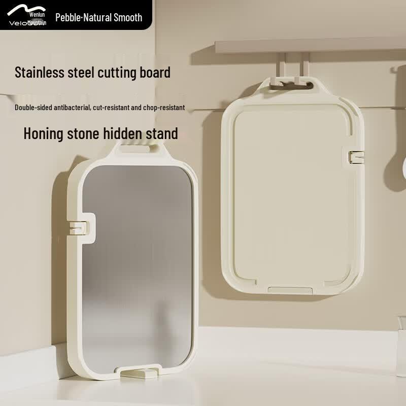 Velosan Antibacterial Stainless Steel Double-Sided Cutting Board
