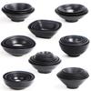 Frosted Melamine Ramen Bowl Imitation Porcelain Large Noodle High Temperature Resistance Bowl Salad Soup Bowl Fast FoodTableware