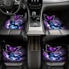 Autofußmatten Set: 4 Stück, Mit Stilvollem Schmetterlingsdruck, Universell Passend Für Limousinen, SUVs & Lkw, Multifunktionale Kofferraummatten –