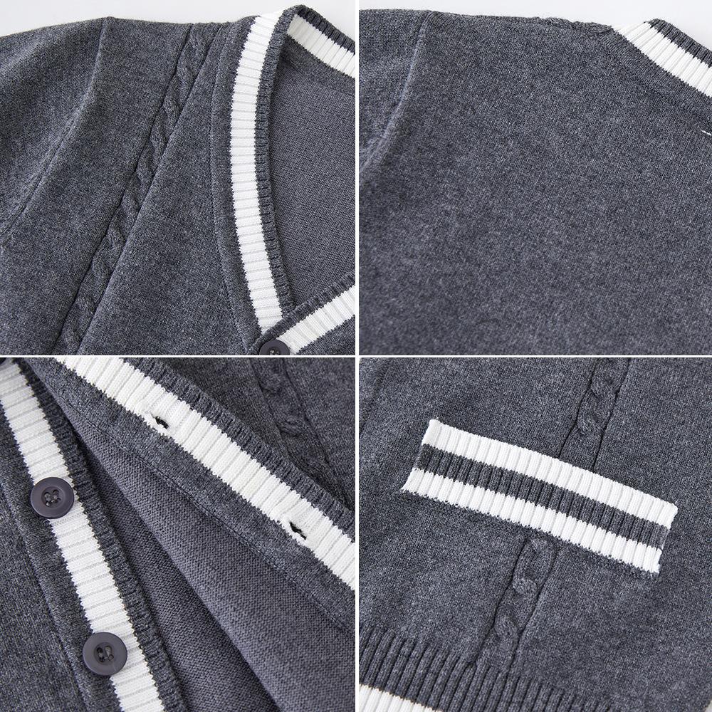 Children's Knitted Cardigan School Uniforms for Boys and Girls