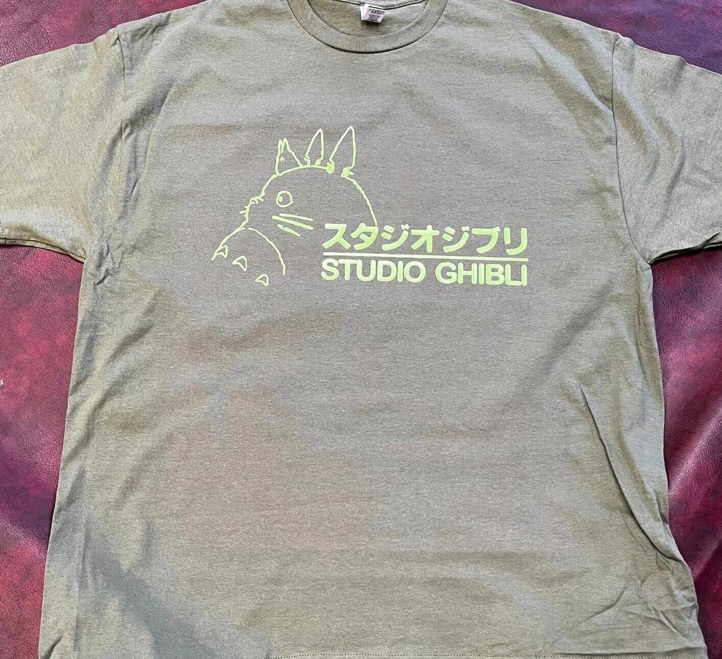 Футболка аниме Studio Ghibli Totoro Зеленый логотип XL