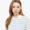 Lacoste Women's Striped Sweater Polo Shirt PF710E-56GAEY