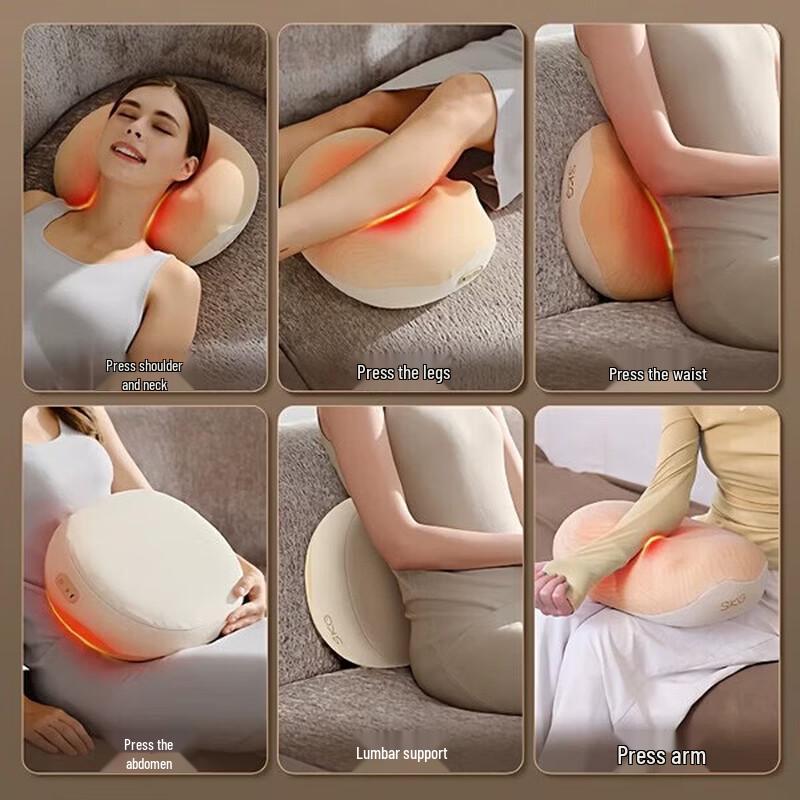 SKG Smart Neck & Body Massage Pillow with Heat CN plug (adapter included)