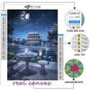 Cross Stitch Kit DIY Diamond Embroidery Chinese Style Building Diamond Painting Home Decor