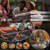 2PCS Rolling Grill Baskets for Outdoor Grilling - Round Grilling Accessories BBQ Large Vegetable Grill Cage Cylinder Stainless S