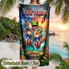 Other Similar Designs Theme Beach Towel Personalized Custom Name & Text Soft Quick Dry Beach Towel for Swimming Travel