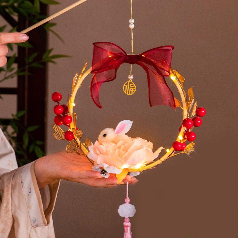 

Традиционный фонарь на Праздник середины осени, ручной работы, фестивальные подвесные фонари, новый мини-светящийся фонарь 02