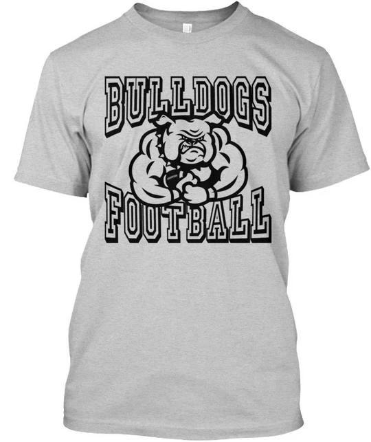

Bulldogs Football - Bulldog T-Shirt Made in the USA Size S to 5XL XL
